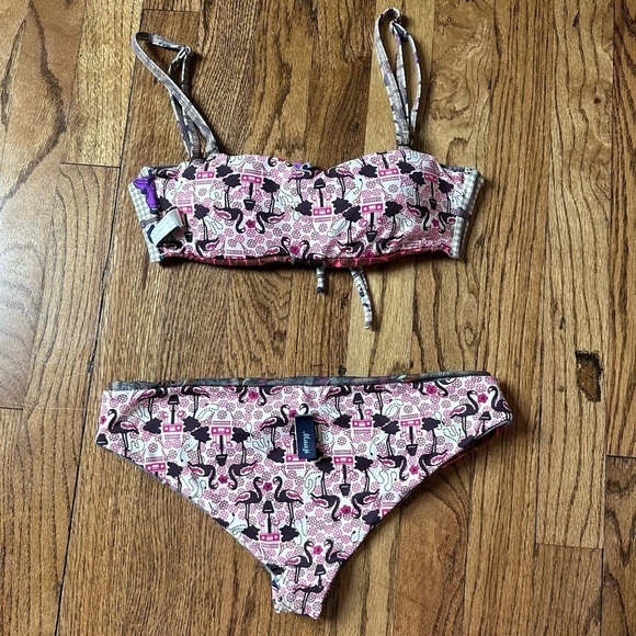 Maaji Equestrian Garden Bikini Reversible Sz S/M - Picture 15 of 16
